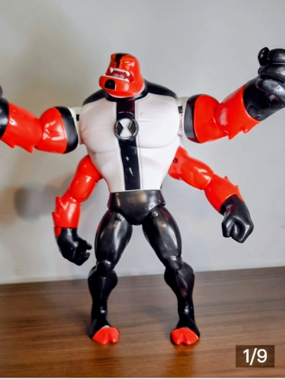 Ben 10 Four Arms Action Figure 2017 Playmates Large Toy Red Alien